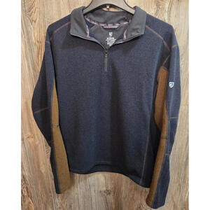 Kuhl Revel 1/4 Zip Fleece Pullover Sweater Charcoal/Grain Style #3007 Size XXL